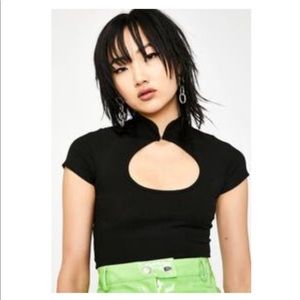 Dolls Kill Black crop top